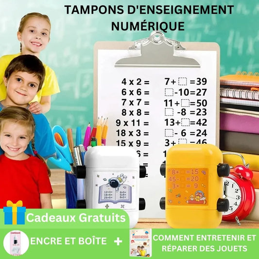 Tampon d'Enseignement Numérique à Rouleau - BRICOSTAMP™